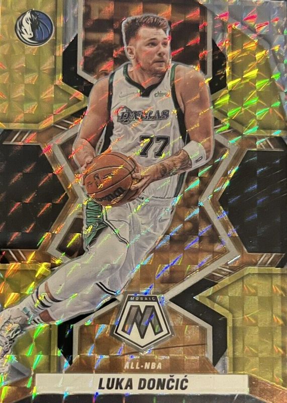 Luka Doncic 2021 Mosaic All-NBA - Choice Black Gold #282 Price