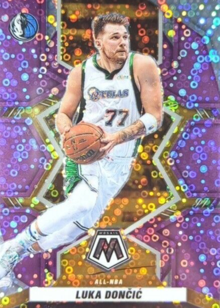 Luka Doncic 2021 Mosaic #282 All-NBA - Fast Break Purple /50 Price 