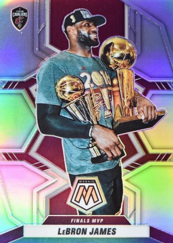 LeBron James 2021 Mosaic #298 Finals MVPs - Silver SGC 10