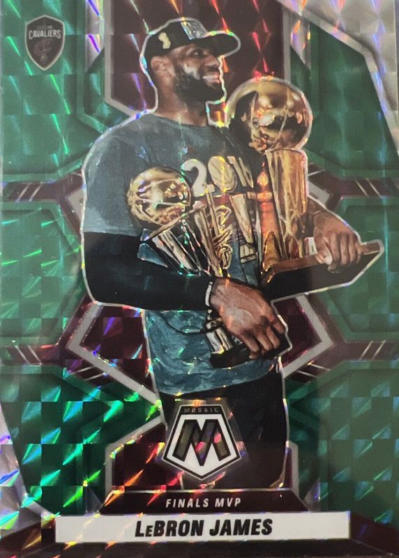 LeBron James 2021 Mosaic #298 Finals MVPs - Green PSA 10