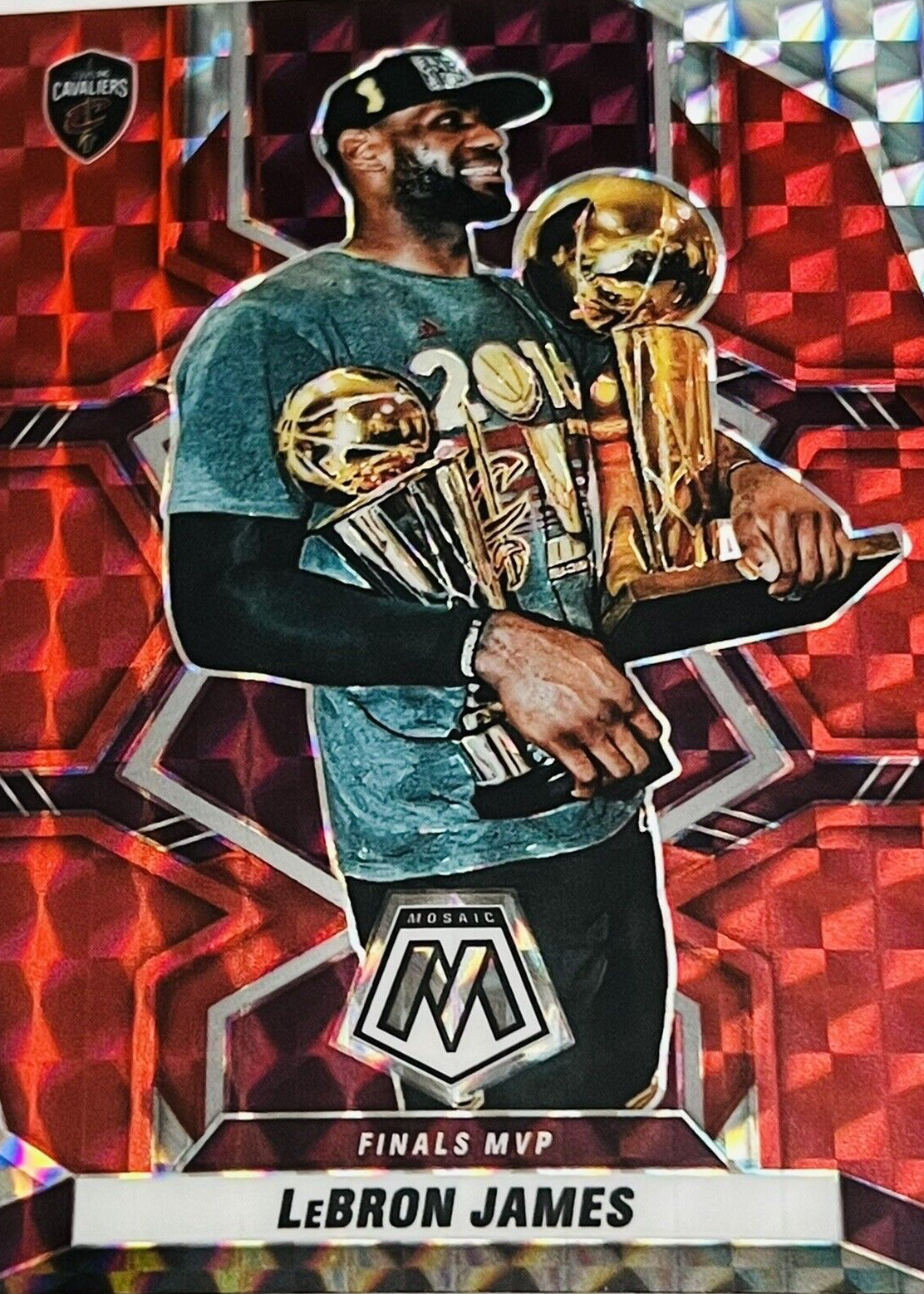 2016-17 Prizm Mosaic Lebron James Red | eBay