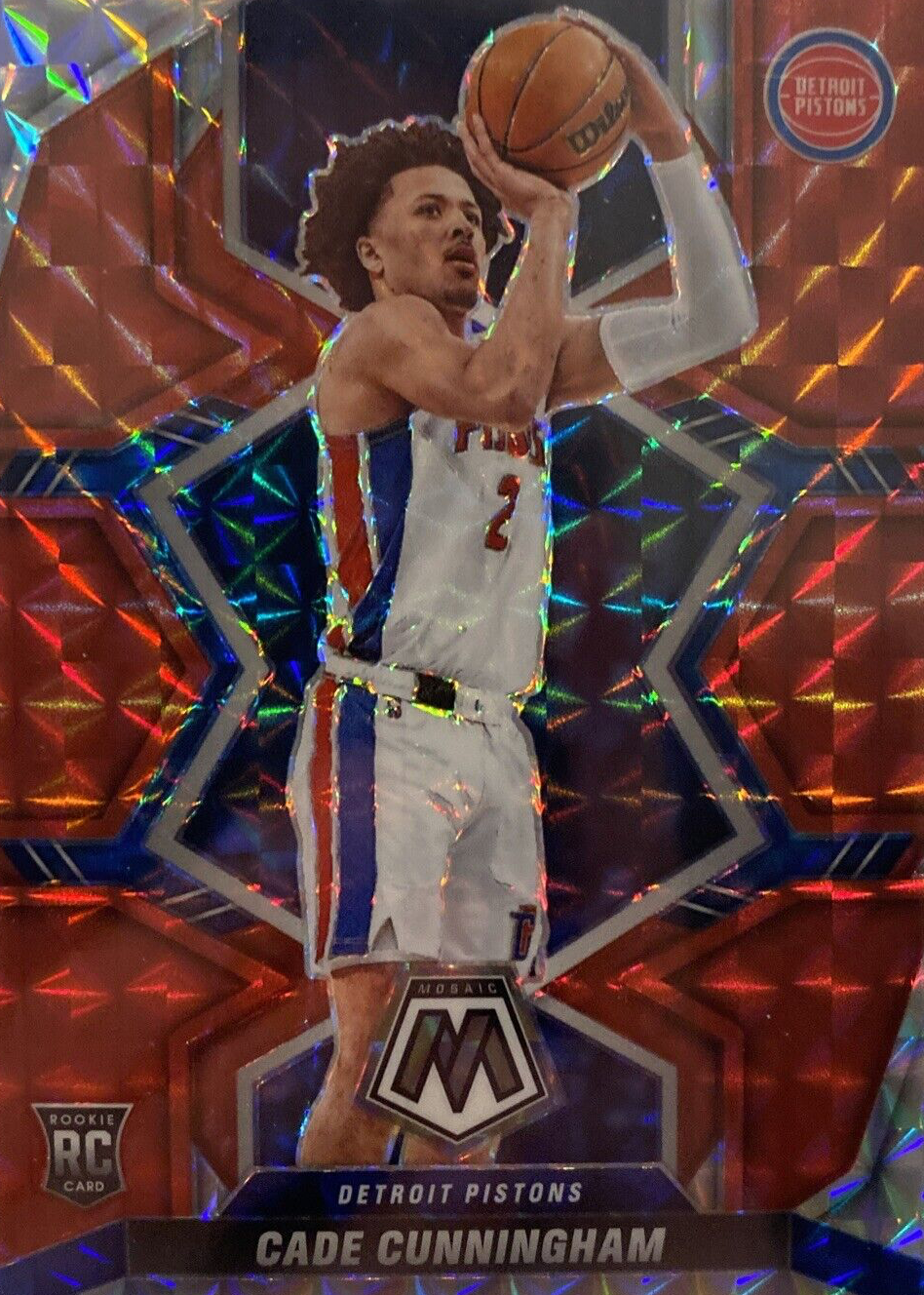 Cade Cunningham 2021 Mosaic #203 Red Price Guide - Sports Card