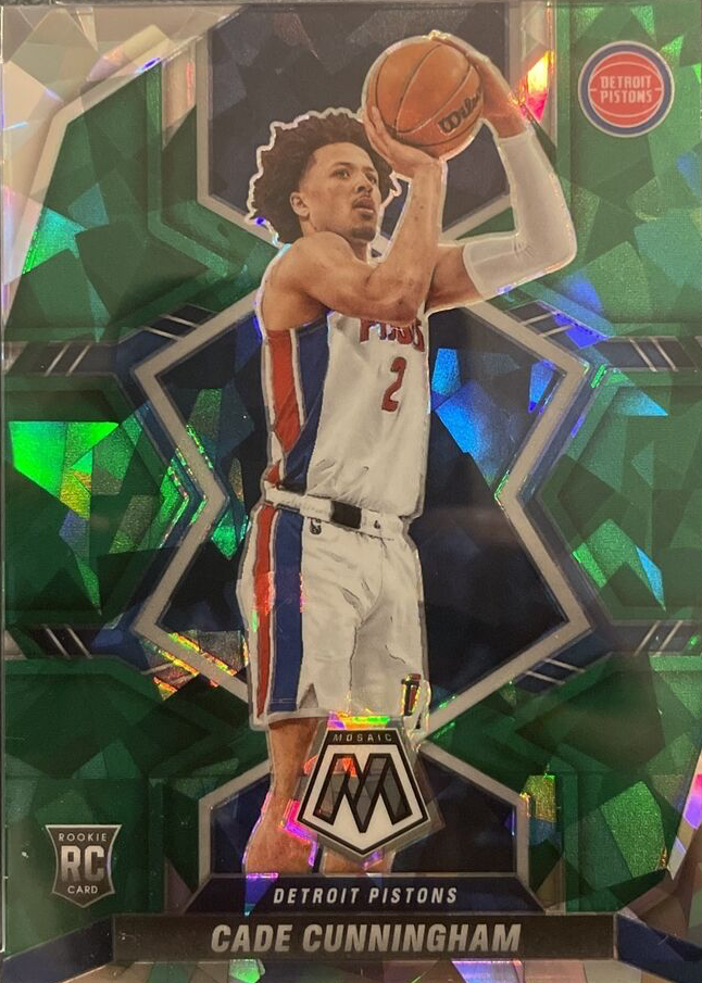 Cade Cunningham 2021 Mosaic #203 Green Ice Price Guide - Sports