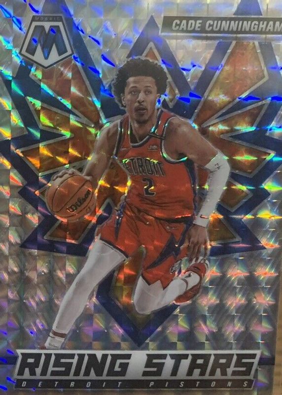 Cade Cunningham 2021 Mosaic #2 Rising Stars - Silver Mosaic Rookie SGC 9.5