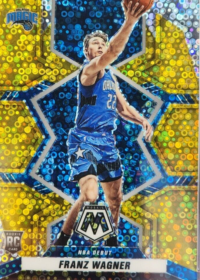 Franz Wagner 2021 Mosaic #267 NBA Debut - Fast Break Gold /10
