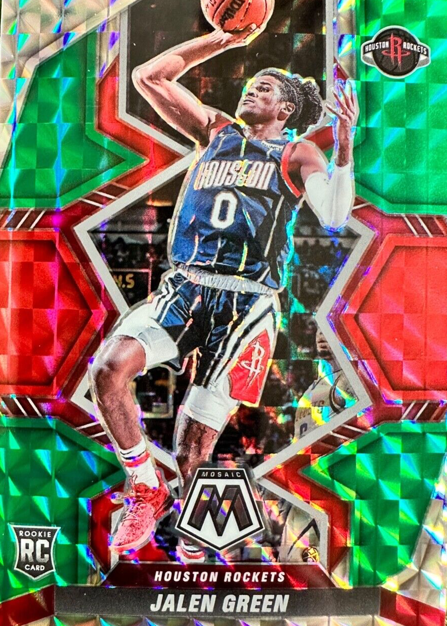 希少！Jalen Green RC 2021-22 Panini Prizm Jalen Green Rookie Auto Silver RC #RS