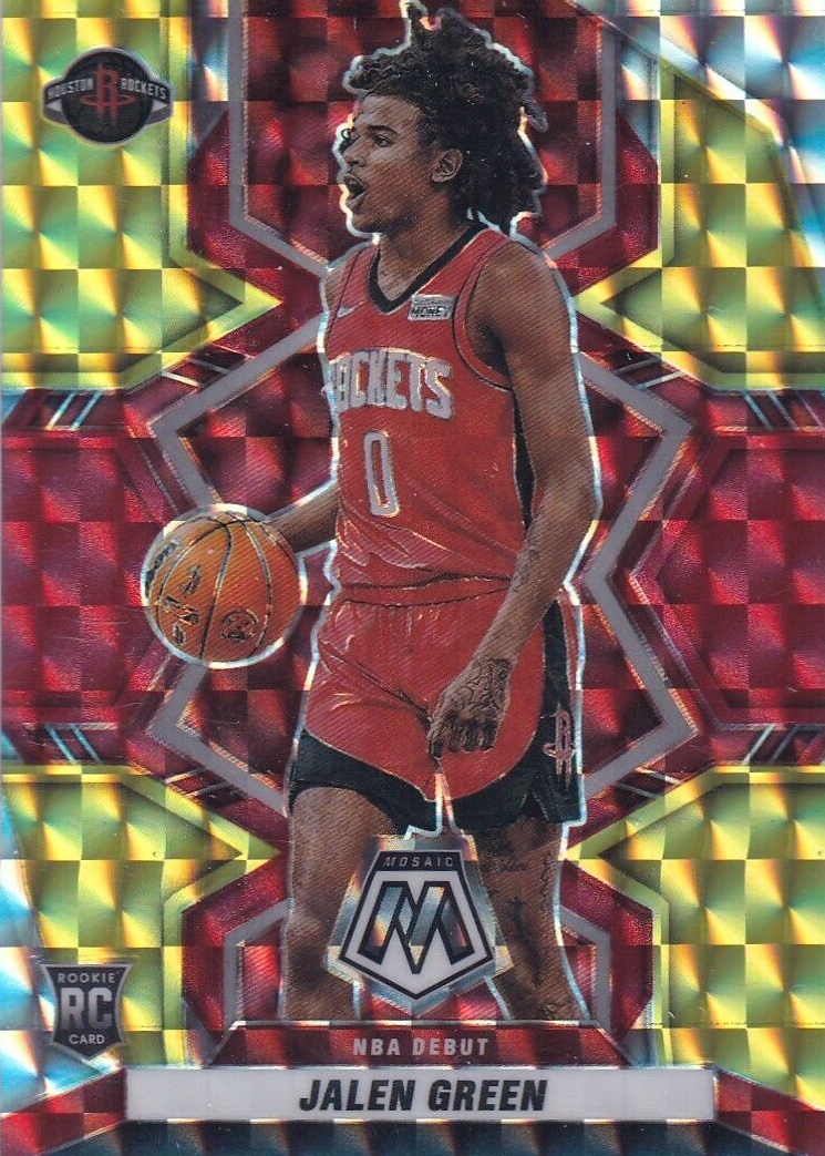 Jalen Green 2021 Mosaic #262 NBA Debut - Choice Fusion Red