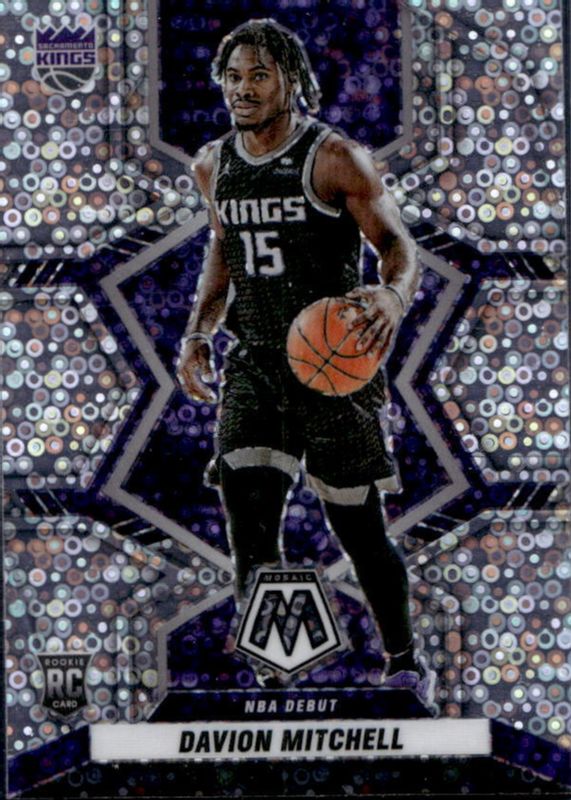 Davion Mitchell 2021 Mosaic #269 NBA Debut - Fast Break Rookie RAW