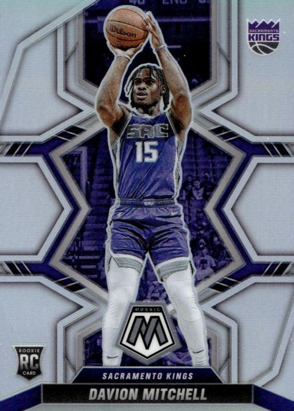 Davion Mitchell 2021 Mosaic #208 Silver Rookie PSA 10