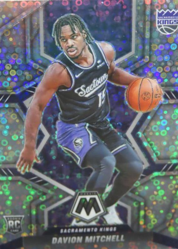 Davion Mitchell 2021 Mosaic #208 Rookie Variation - Fast Break Rookie RAW