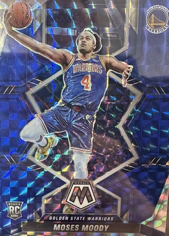 Moses Moody 2021 Mosaic #211 Blue /99 Rookie RAW