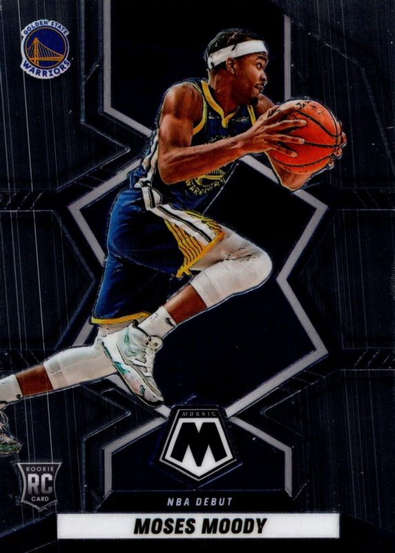 Moses Moody 2021 Mosaic #277 NBA Debut Rookie RAW