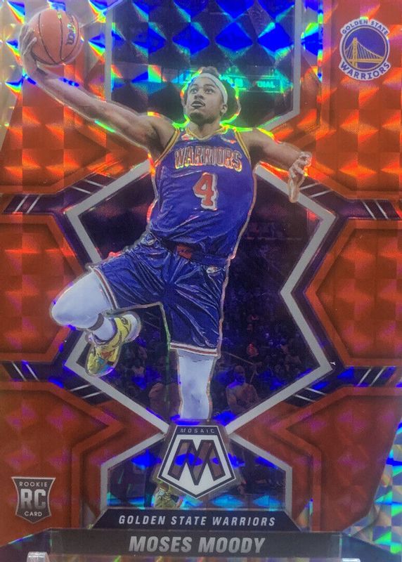 Moses Moody 2021 Mosaic #211 Red Rookie SGC 10