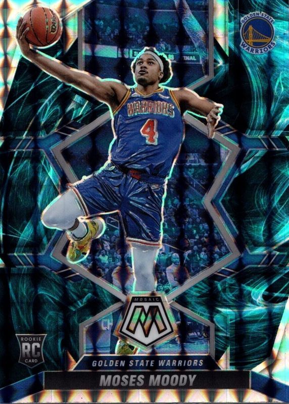 Moses Moody 2021 Mosaic #211 Genesis /(SSP) Rookie SGC 10