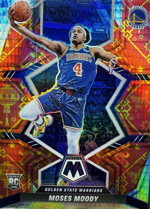 Moses Moody 2021 Mosaic #211 Lucky Envelopes /8 Rookie SGC 10