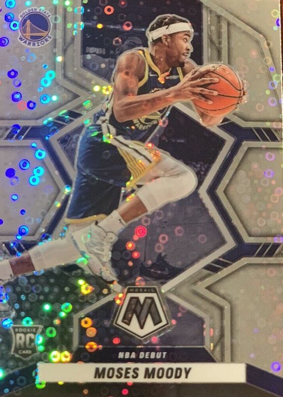 Moses Moody 2021 Mosaic #277 NBA Debut - Fast Break Rookie SGC 10