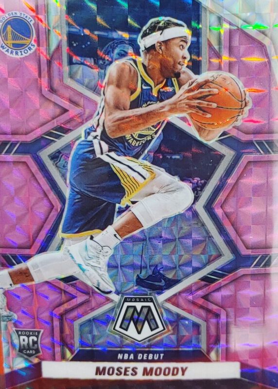 Moses Moody 2021 Mosaic #277 NBA Debut - Purple /49 Rookie BGS 9.5