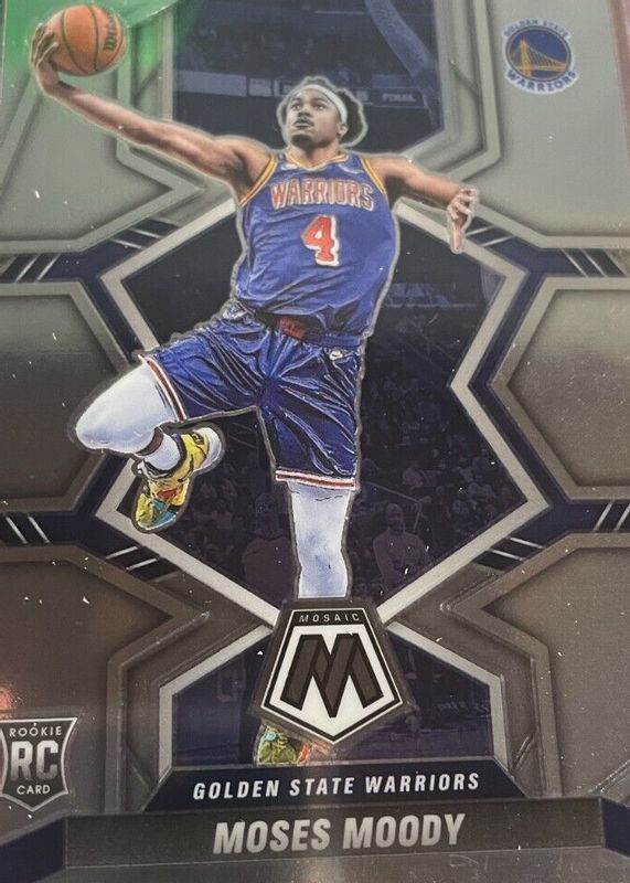 Moses Moody 2021 Mosaic #211 Base Rookie SGC 10