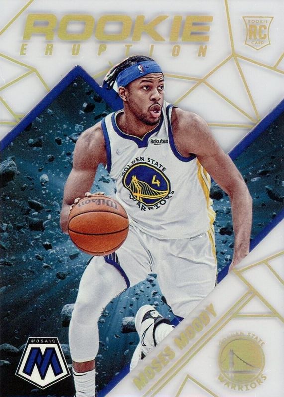 Moses Moody 2021 Mosaic #13 Rookie Eruption /(SSP) RAW