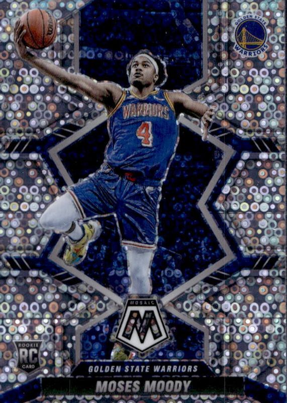 Moses Moody 2021 Mosaic #211 Fast Break Rookie PSA 10