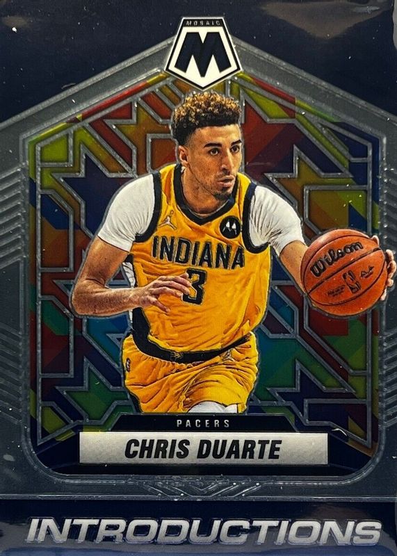 Chris Duarte 2021 Mosaic #10 Introductions Rookie PSA 10