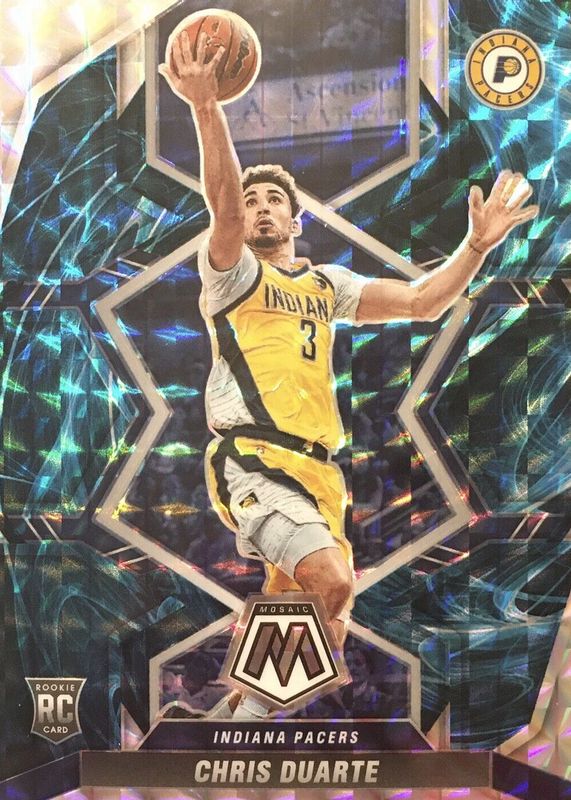 Chris Duarte 2021 Mosaic #217 Genesis /(SSP) Rookie SGC 10