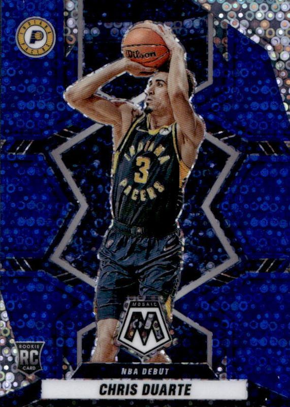 Chris Duarte 2021 Mosaic #270 NBA Debut - Fast Break Blue /85 Rookie PSA 10