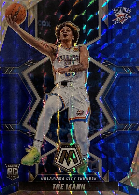 Tre Mann 2021 Mosaic #212 Blue /99 Rookie PSA 10