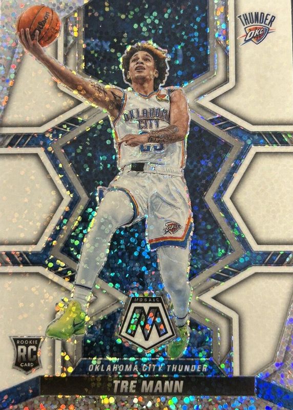 Tre Mann 2021 Mosaic #212 White Sparkle /(SSP) Rookie PSA 10