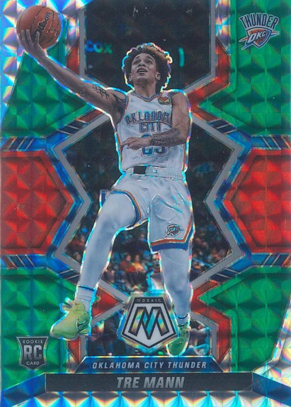 Tre Mann 2021 Mosaic #212 Green Rookie PSA 10