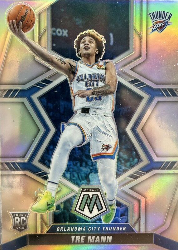 Tre Mann 2021 Mosaic #212 Silver Rookie PSA 10