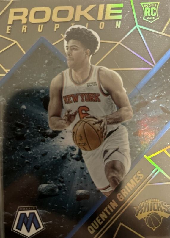 Quentin Grimes 2021 Mosaic #24 Rookie Eruption /(SSP) Rookie PSA 10