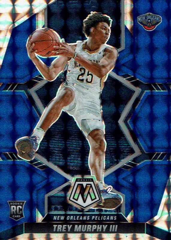 Trey Murphy III 2021 Mosaic #219 Blue /99 Rookie PSA 10