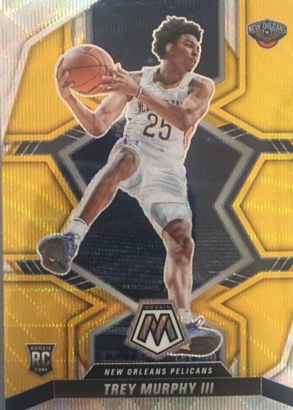 Trey Murphy III 2021 Mosaic #219 Gold Wave Rookie RAW