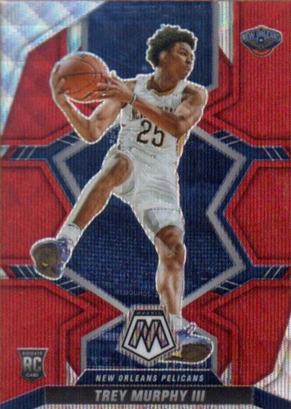 Trey Murphy III 2021 Mosaic #219 Red Wave Rookie PSA 10