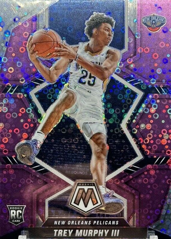Trey Murphy III 2021 Mosaic #219 Fast Break Purple /50 Rookie RAW
