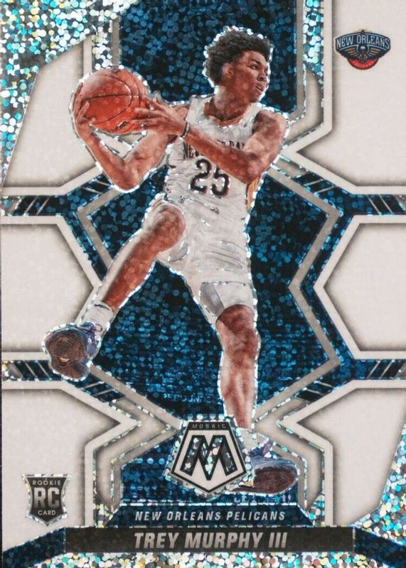Trey Murphy III 2021 Mosaic #219 White Sparkle /(SSP) Rookie RAW