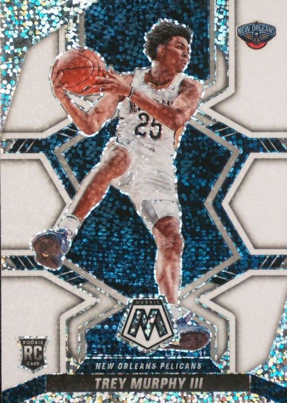 Trey Murphy III 2021 Mosaic #219 White Sparkle /(SSP) Rookie PSA 9