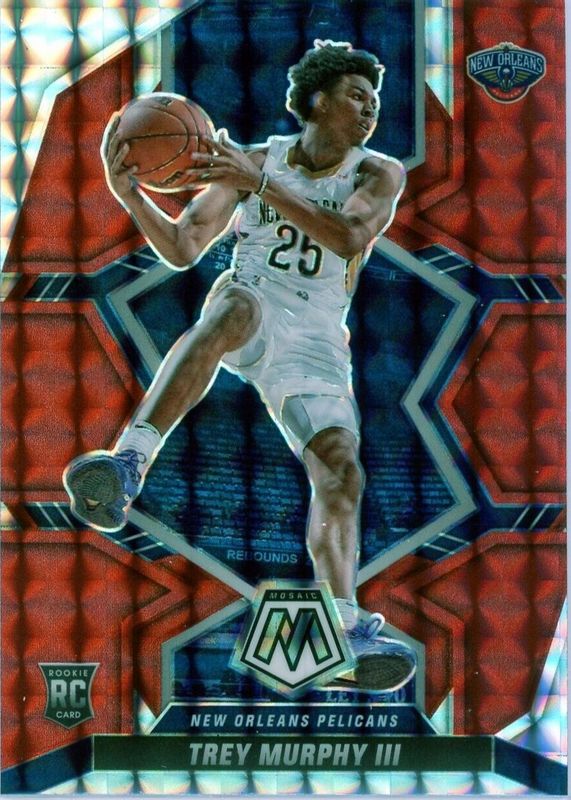 Trey Murphy III 2021 Mosaic #219 Red Rookie RAW