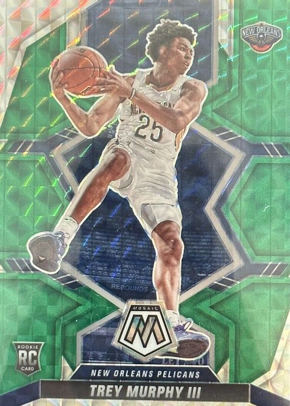 Trey Murphy III 2021 Mosaic #219 Green Rookie RAW