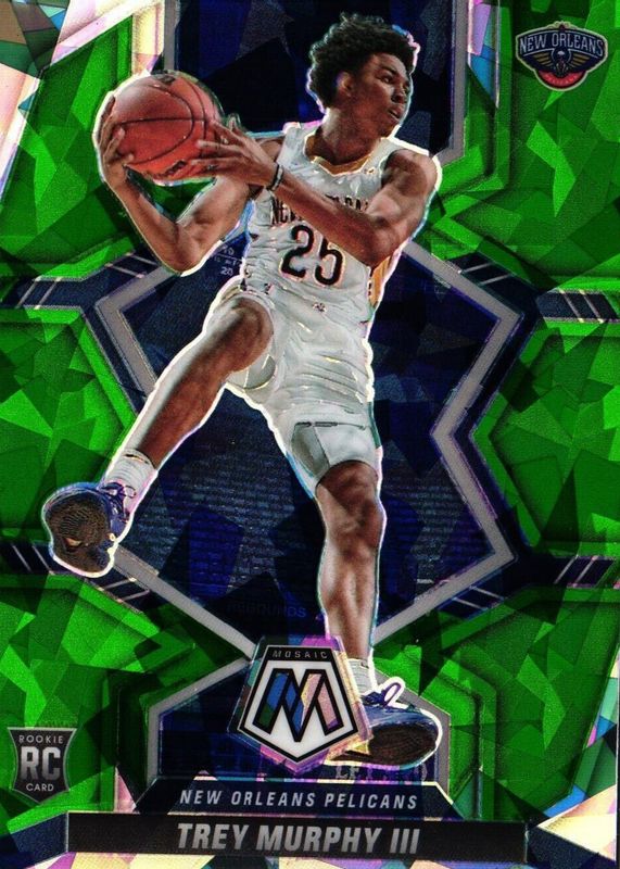 Trey Murphy III 2021 Mosaic #219 Green Ice Rookie PSA 10