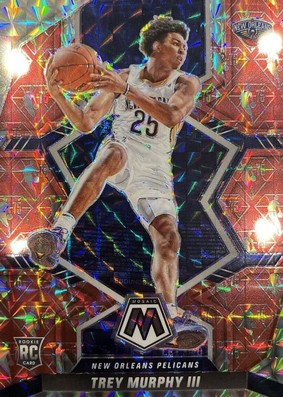 Trey Murphy III 2021 Mosaic #219 NBA 75th Anniversary Rookie PSA 9