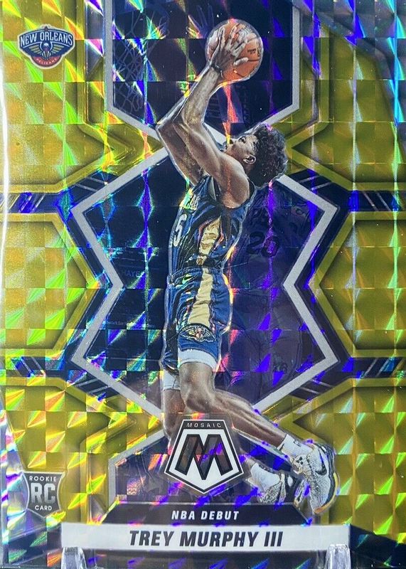 Trey Murphy III 2021 Mosaic #219 Gold /10 Rookie PSA 10