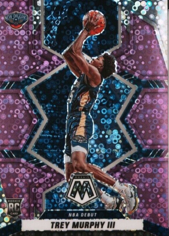 Trey Murphy III 2021 Mosaic #278 NBA Debut - Fast Break Purple /50 Rookie RAW