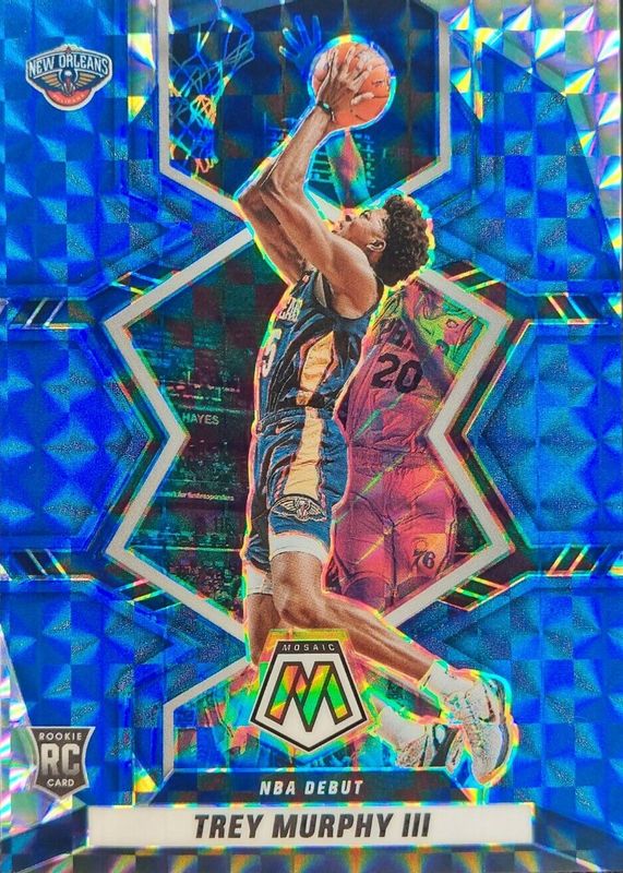 Trey Murphy III 2021 Mosaic #278 NBA Debut - Blue /99 Rookie RAW