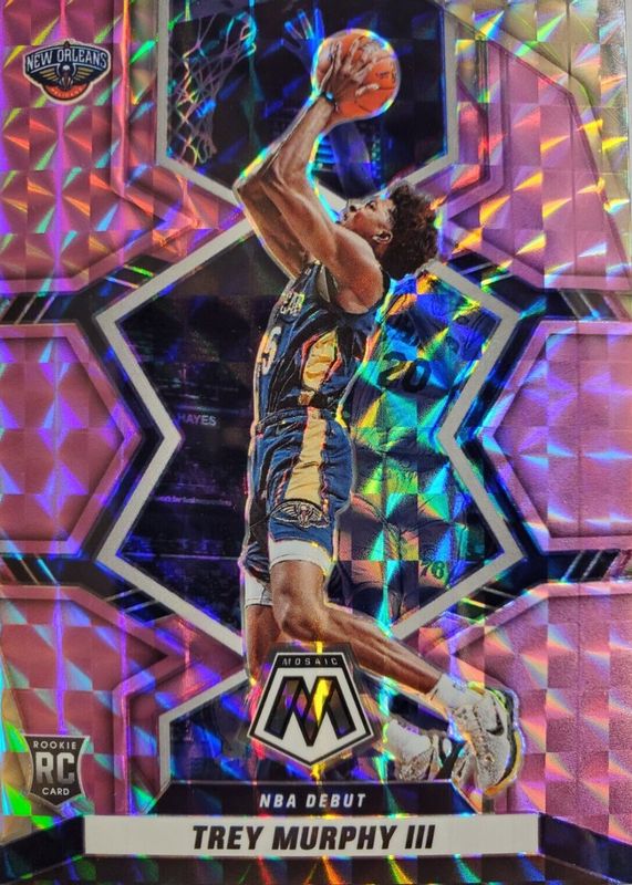 Trey Murphy III 2021 Mosaic #278 NBA Debut - Purple /49 Rookie RAW