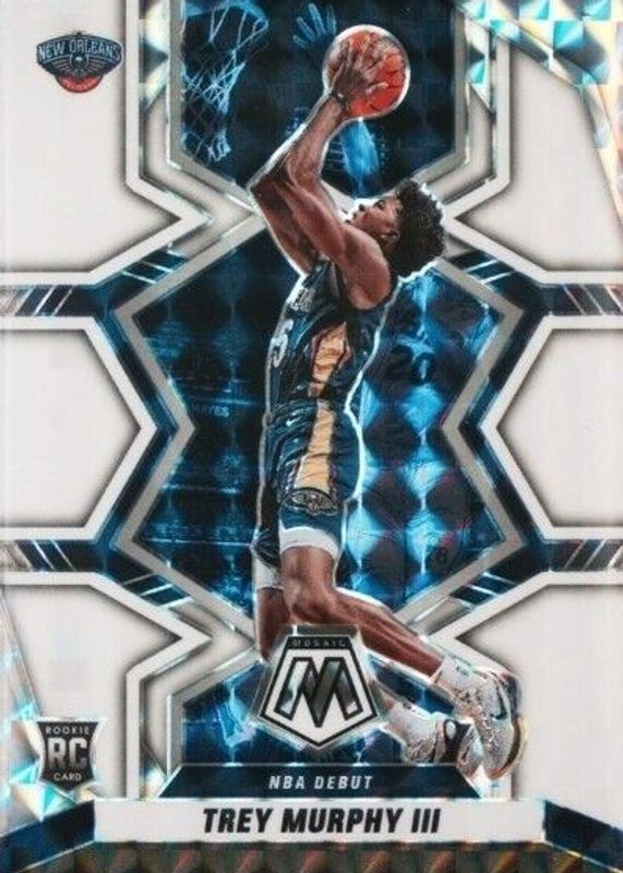 Trey Murphy III 2021 Mosaic #278 NBA Debut - White /25 Rookie RAW