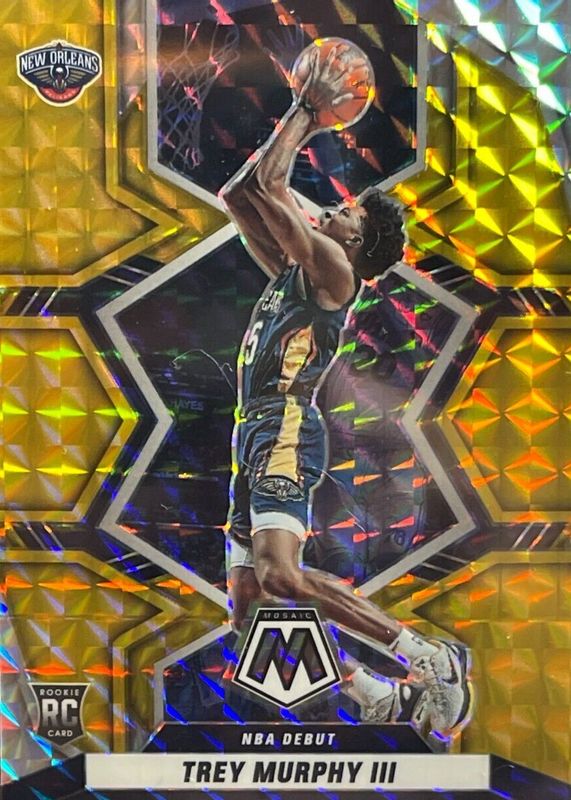 Trey Murphy III 2021 Mosaic #278 NBA Debut - Gold /10 Rookie PSA 10