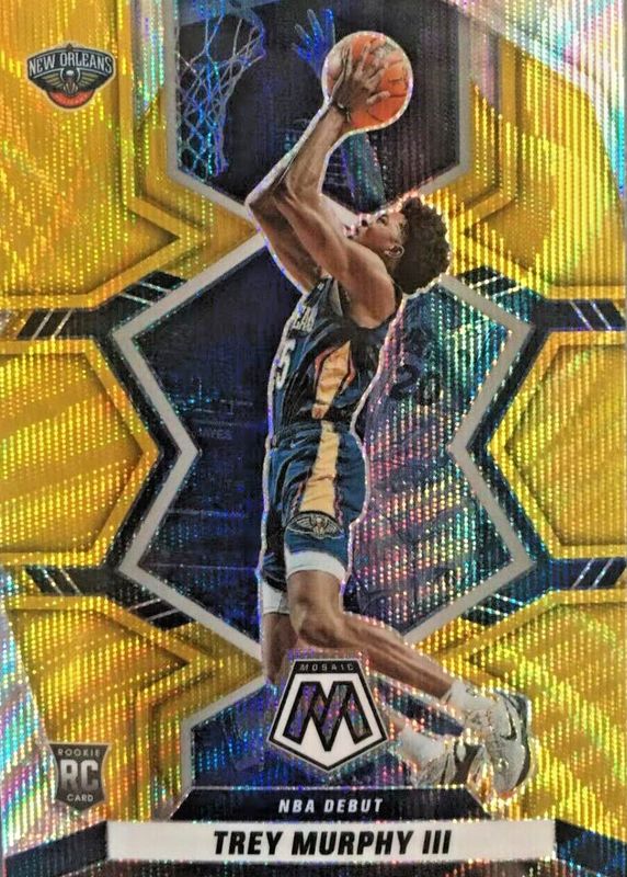 Trey Murphy III 2021 Mosaic #278 NBA Debut - Gold Wave Rookie PSA 10