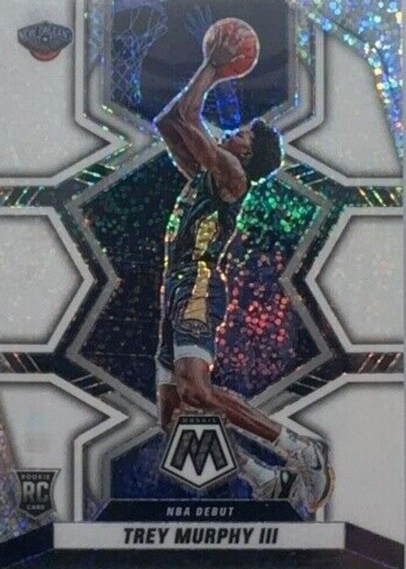 Trey Murphy III 2021 Mosaic #278 NBA Debut - White Sparkle /(SSP) Rookie PSA 10